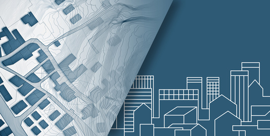 AdobeStock_1241199237.chapo.jpeg (Building permit concept through an imaginary cadastral map and urban development plans - Building activity and construction industry concept with cityscape)