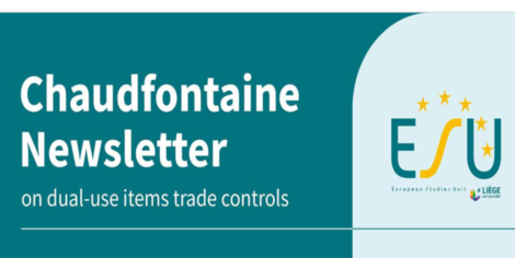 Ill. Chaudfontaine Newsletter on dual-use items trade controls